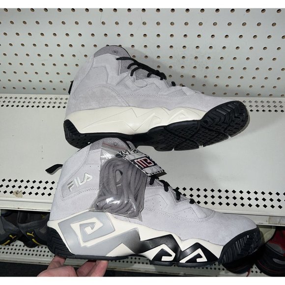FILA MB Mens Suede Basketball Shoes Size 10 Gray Black White Jamal Mashburn main image 9